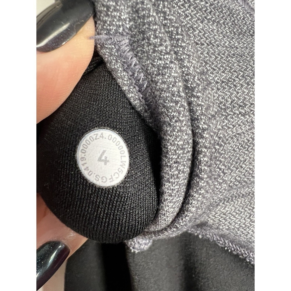 Lululemon Reversible Full Length Leggings Pants Women's Size 4 Gray & Black - Picture 8 of 9